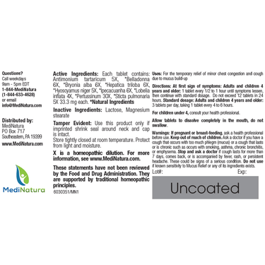 BHI Mucus Relief * BHI Homeopathics/Medinatura Supplement - Conners Clinic